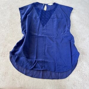 Rebecca Taylor Silk Blouse Blue Women‎ Size 6